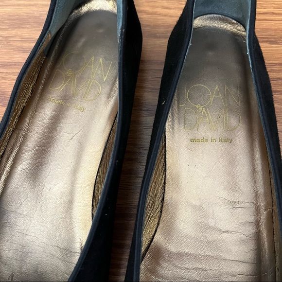 Joan & David Velvet Suede Flower Ballet Flat - Picture 11 of 12